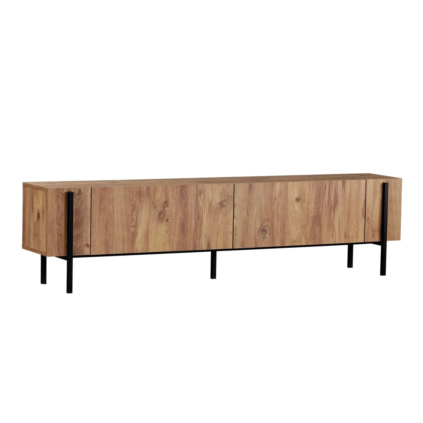 Nexus TV-bänk 180 cm - Atlantic Pine och svart