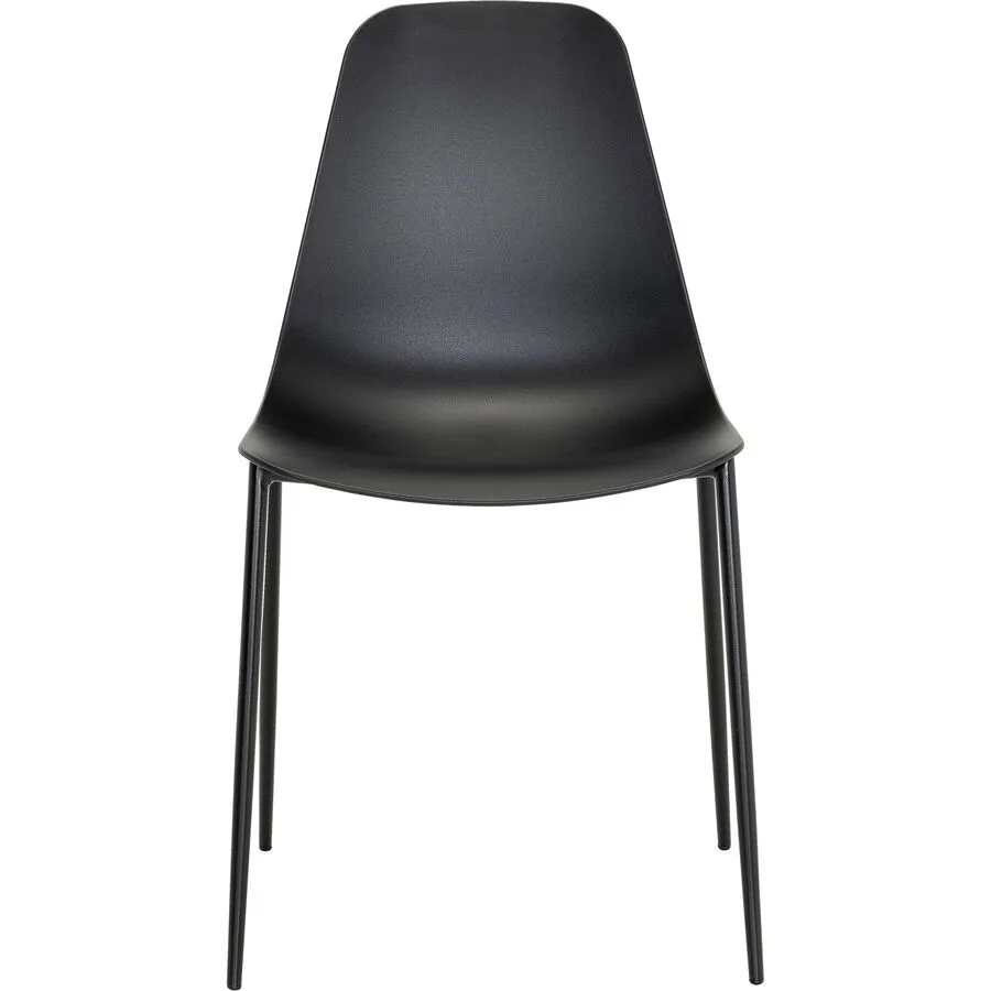 MyDeal Stuhl Ozuna schwarz Polypropylen/Metall