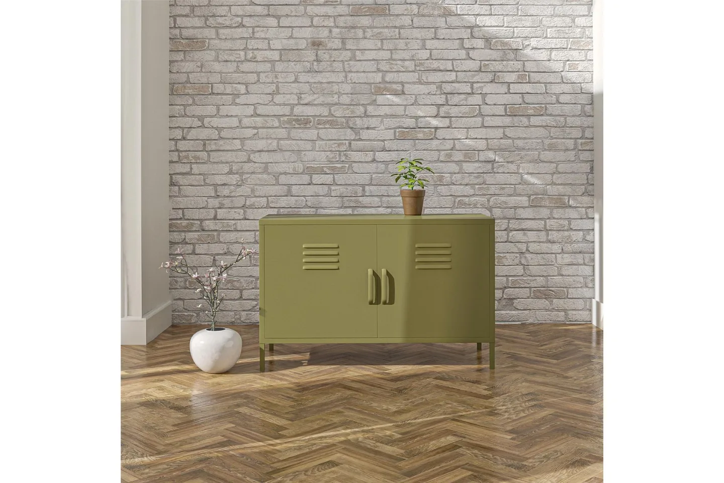 Bradford Skänk 100x40 cm Grön - Dorel Home