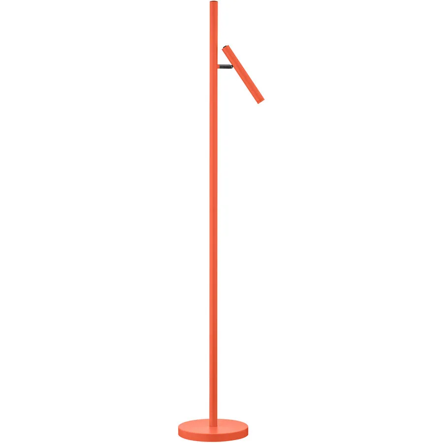 Stehlampe Streak Orange Metall 25 cm 134 cm Drehbar - Farbe: peach - LED - Lichtfarbe: Extra warmweiss - LED Energiesparlampen