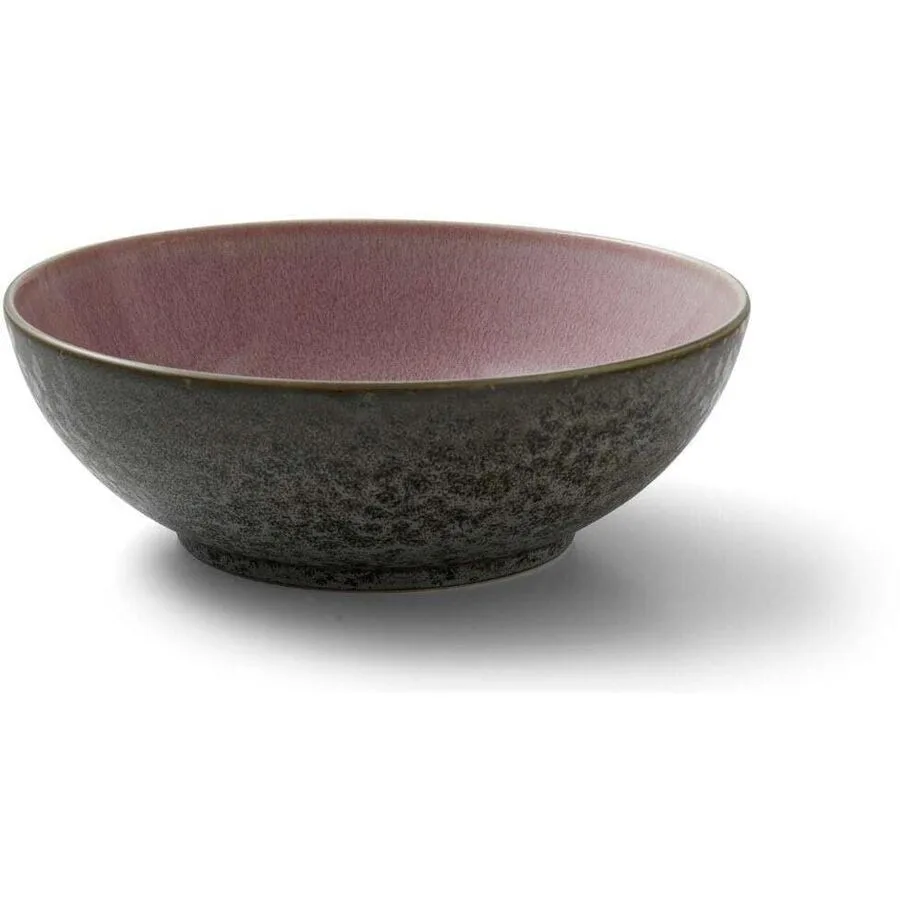 Salatschüssel BITZ Grau/Hellpink Steinzeug D 30 cm 1 Stk
