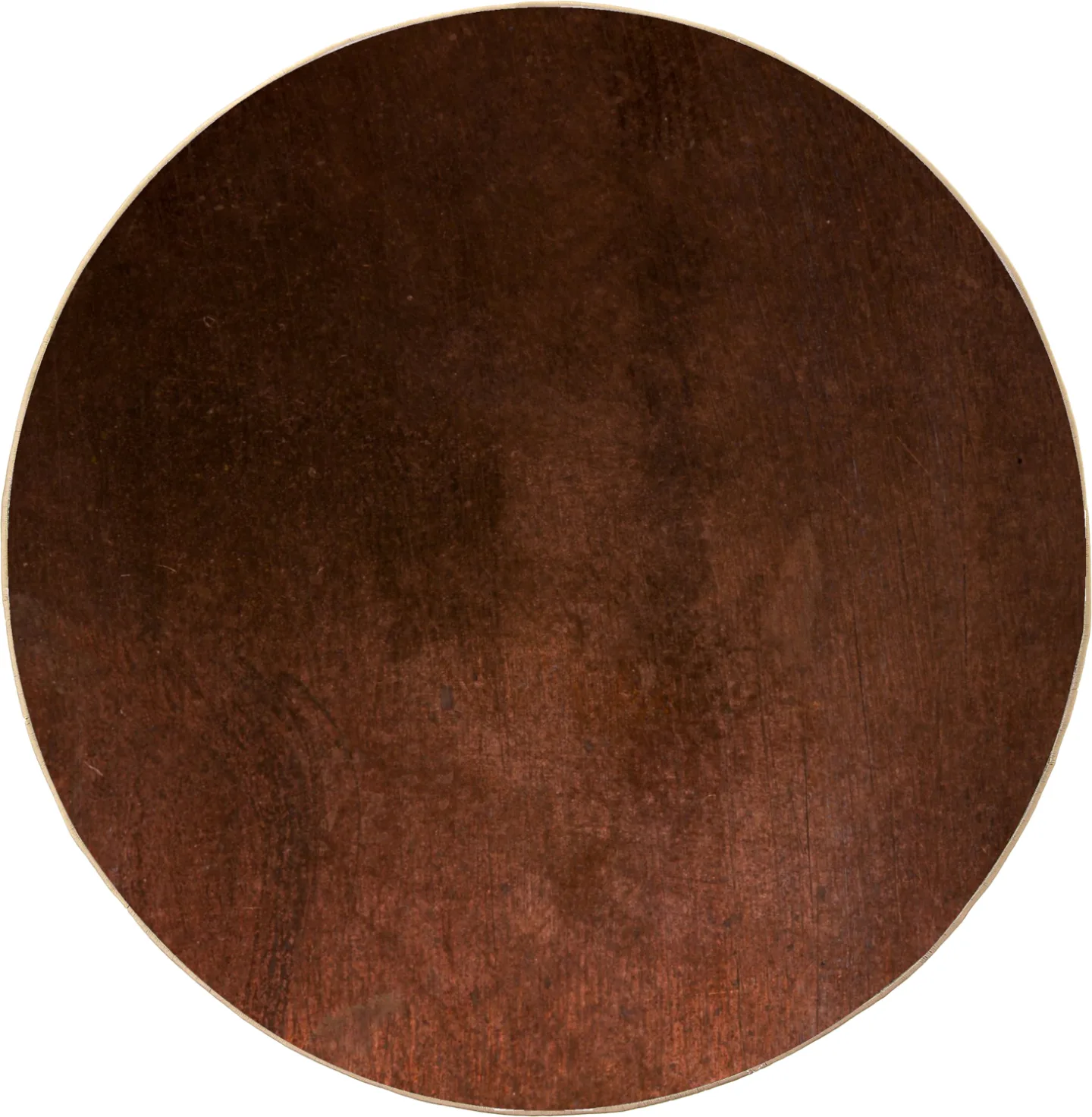 Rundt teppe - Bovera (brun/rød) (Størrelse: Ø 120 cm)
