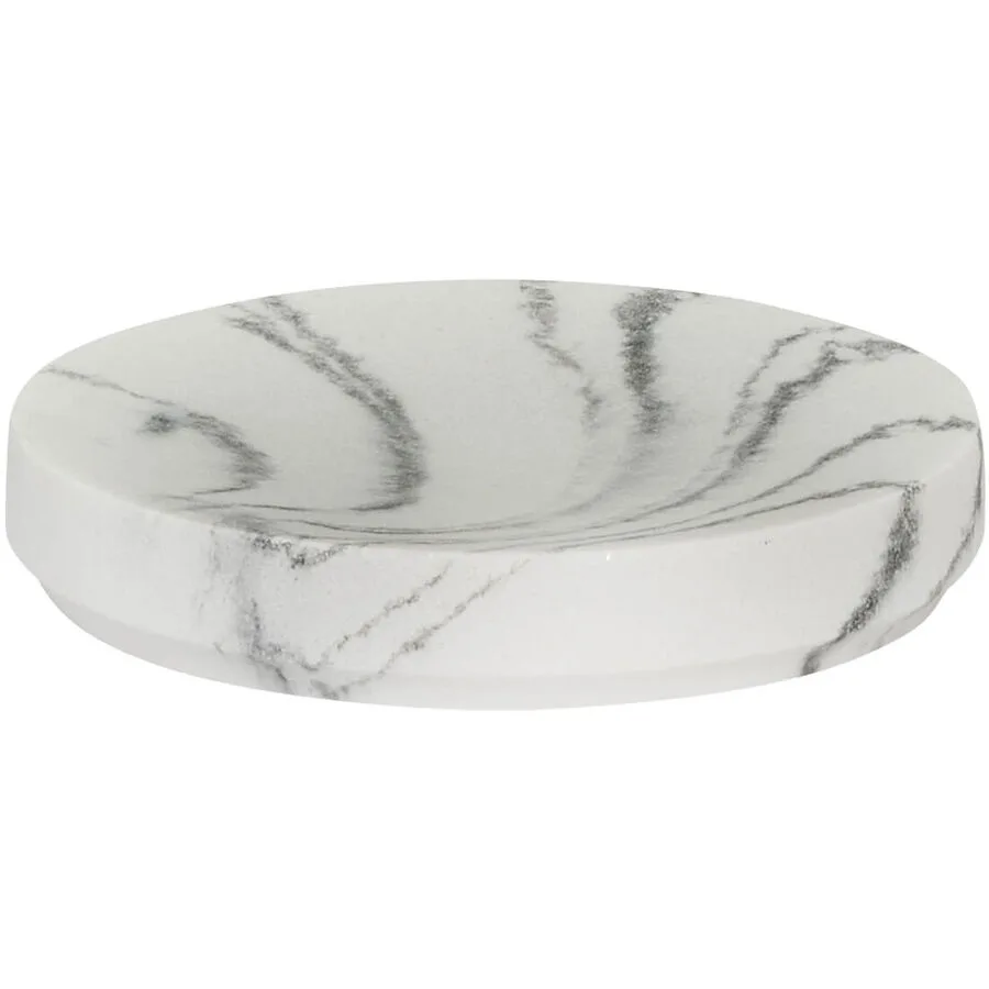 Seifenschale Liam weiss Polyresin T 11.7 cm