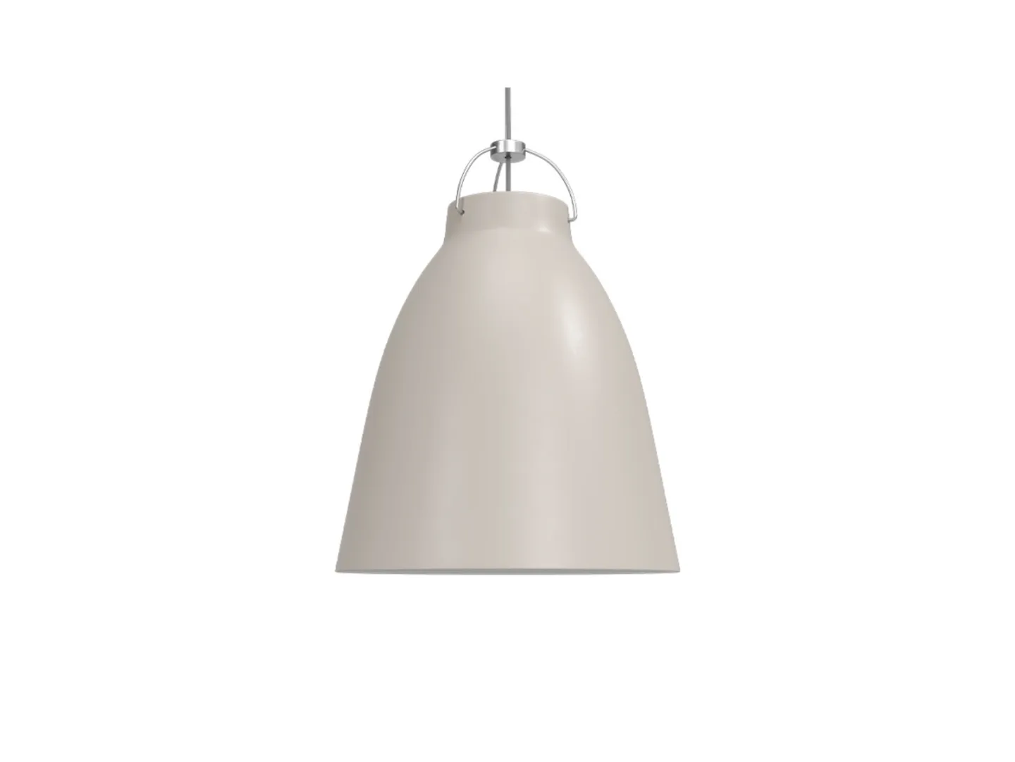 Caravaggio™ P3 Pendelleuchte Matt Warm Grau - Fritz Hansen - Wohnzimmer - Metall