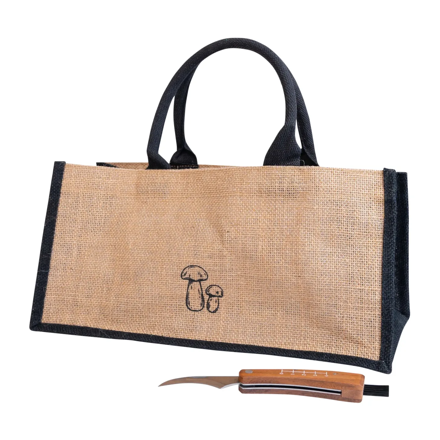 Sagaform Karl-Johan Pilzmesser & Taschen Set Beige-schwarz
