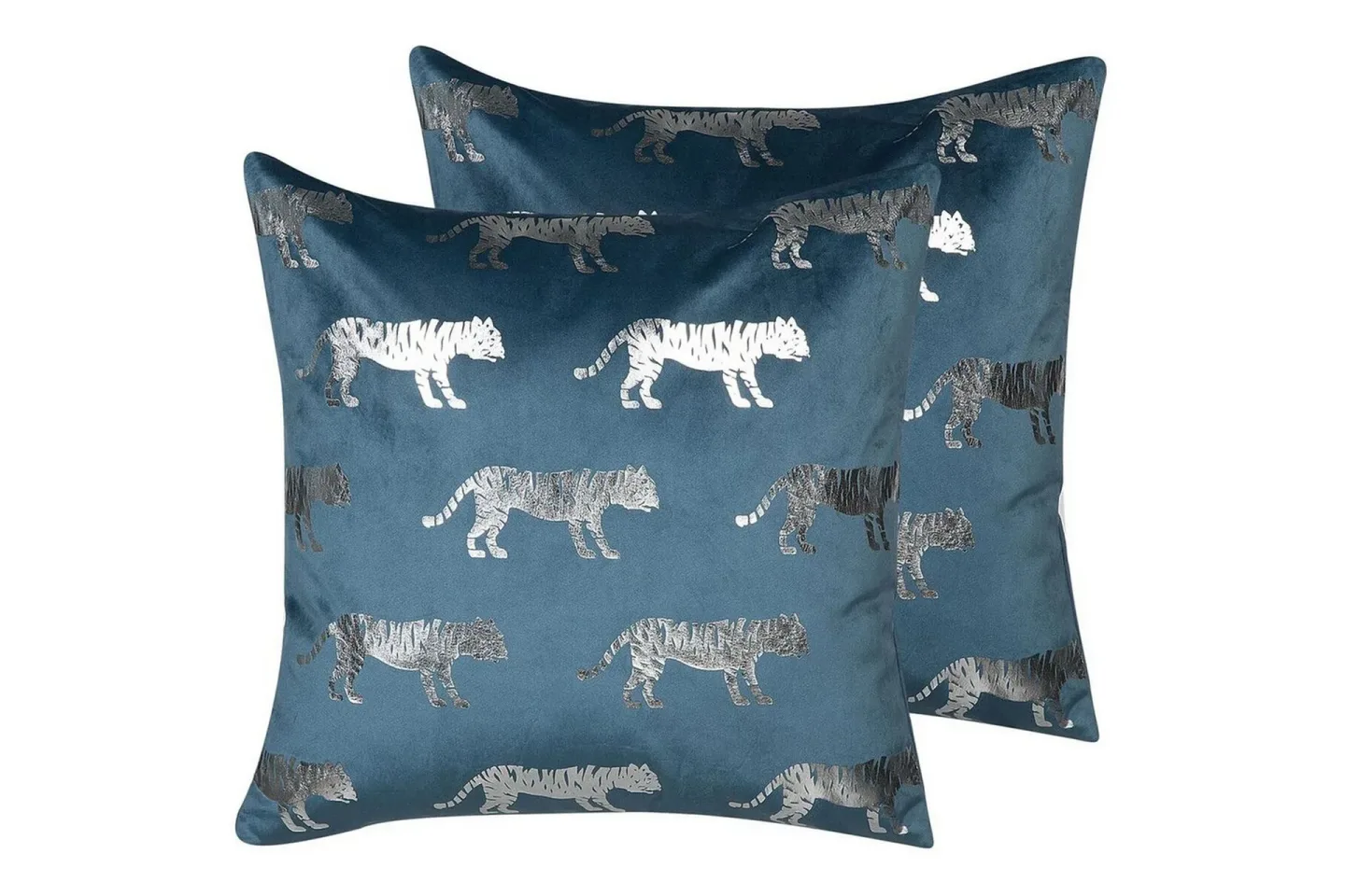 Prydnadskuddar Bluebell set om 2 Blå/Silver - Blå/Silver