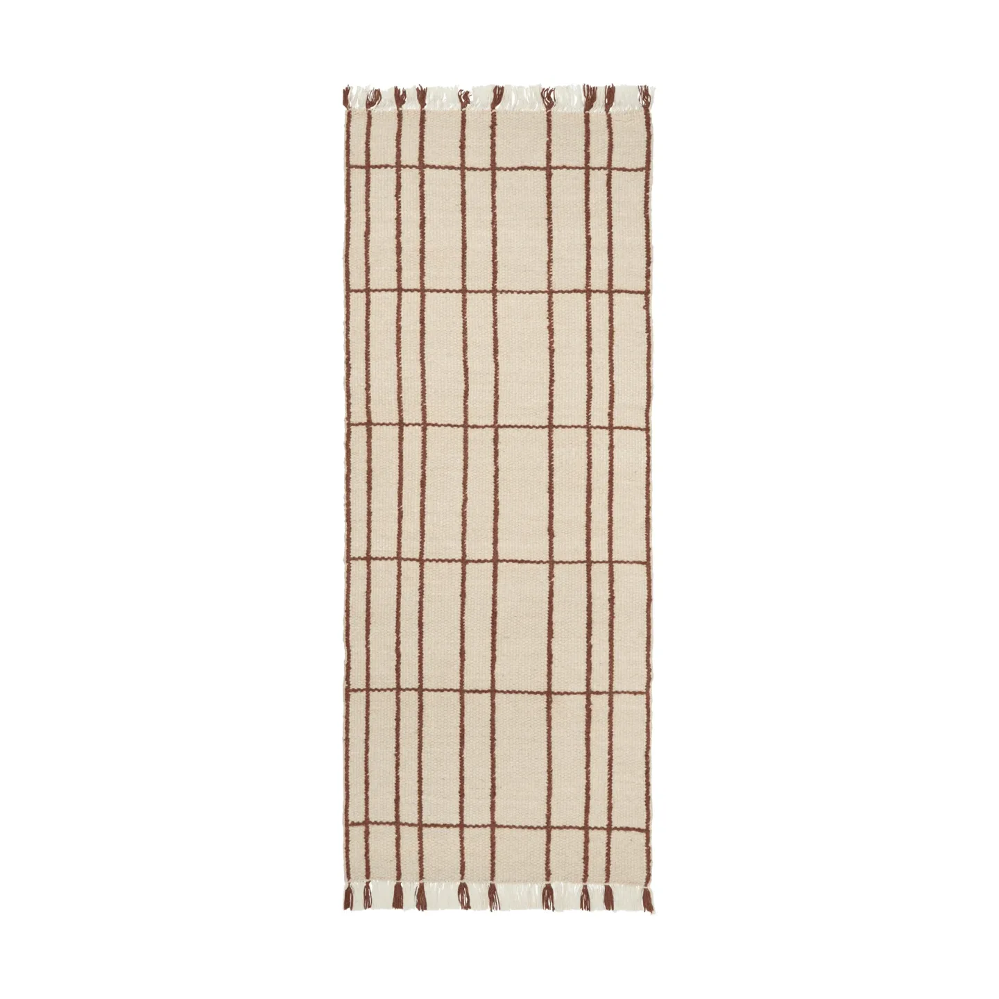 Ferm Living Späte Teppich Parchment-chestnut, 80x200 cm