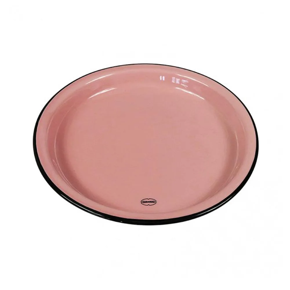 Assiett i retrostil Cabanaz 22 cm - Rosa