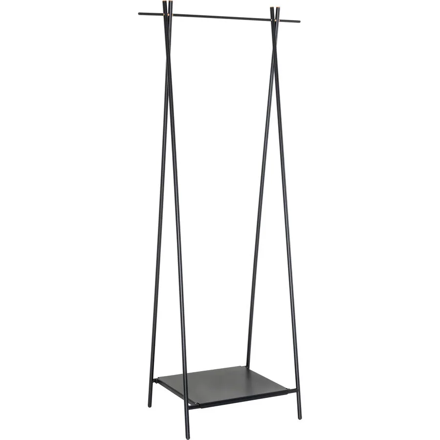 Kleiderständer Bonnie schwarz Metall H 160 cm