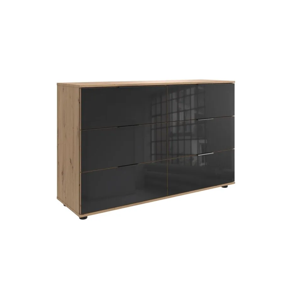 Kommode Metac Eiche Nachbildung Holzwerkstoff B 130 H 83 cm