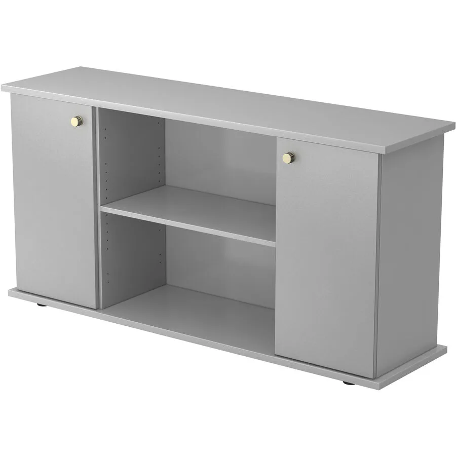 Sideboard Office Silber, Grau Holzwerkstoff B 166.1 H 84 cm