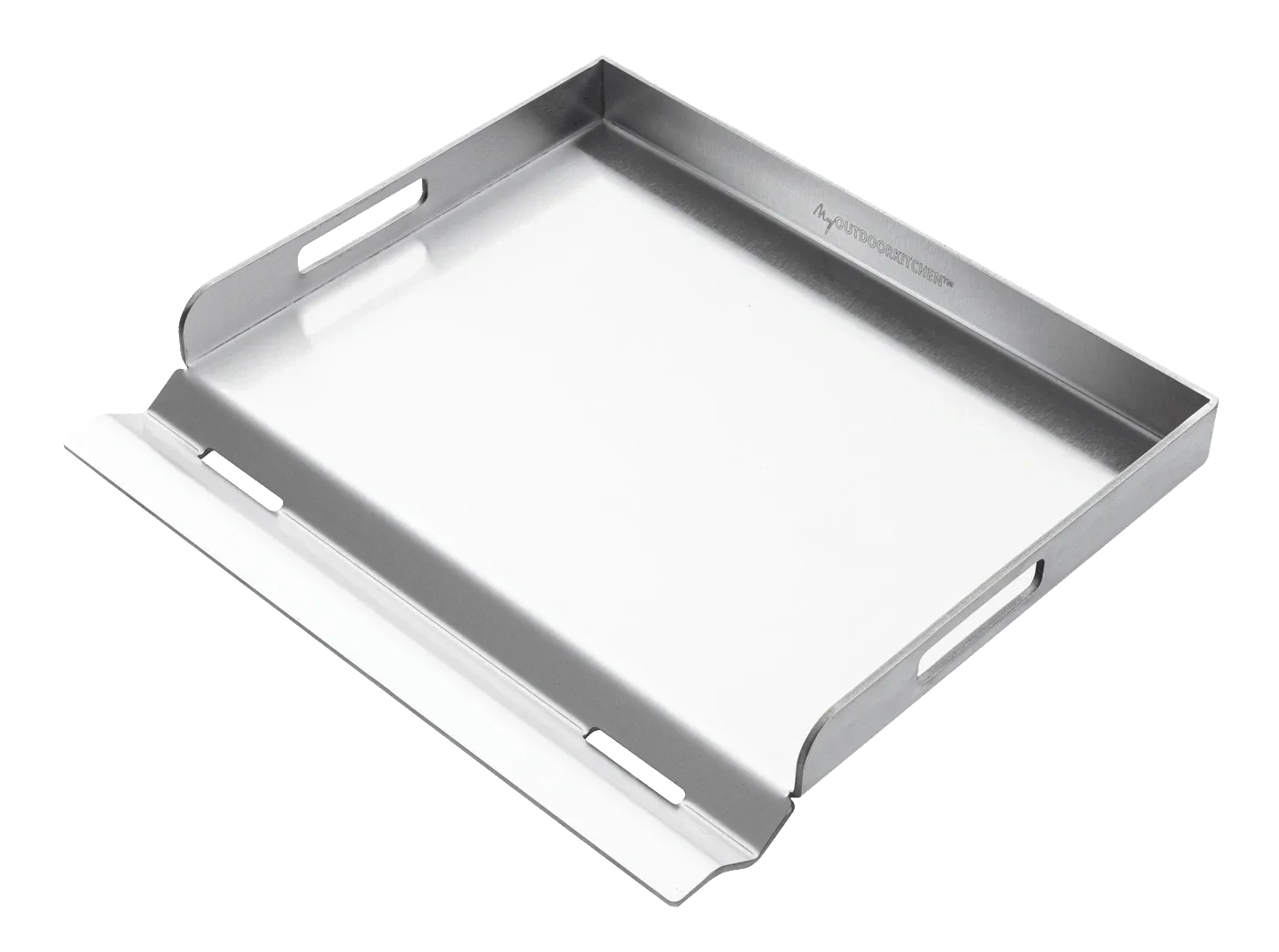 Designer Series - Plancha-Grillplatte aus Edelstahl - 47 x 43 cm