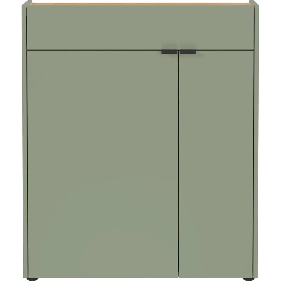 Schuhschrank Bernadette moosgrün Holzwerkstoff B 82 H 102 cm