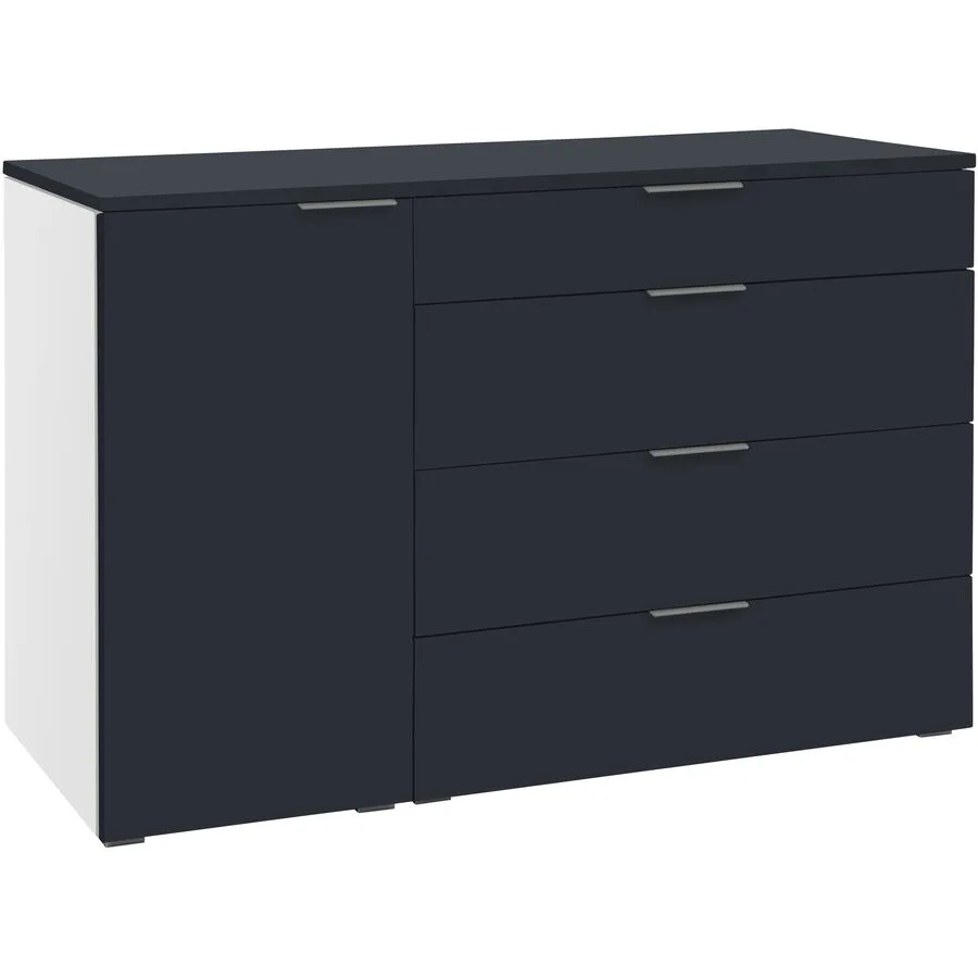 Hasena Kommode Colten Anthrazit/weiss MDF B 135 H 85 cm