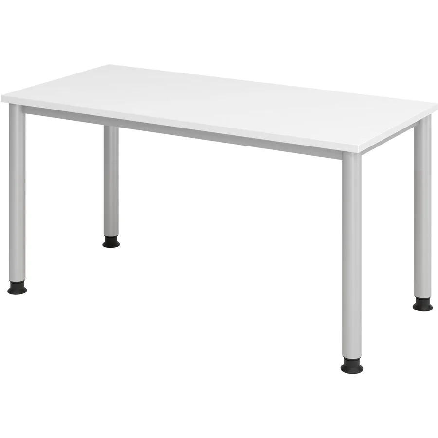 Schreibtisch Office weiss Holzwerkstoff Höhenverstellbar B 140 T 67 cm