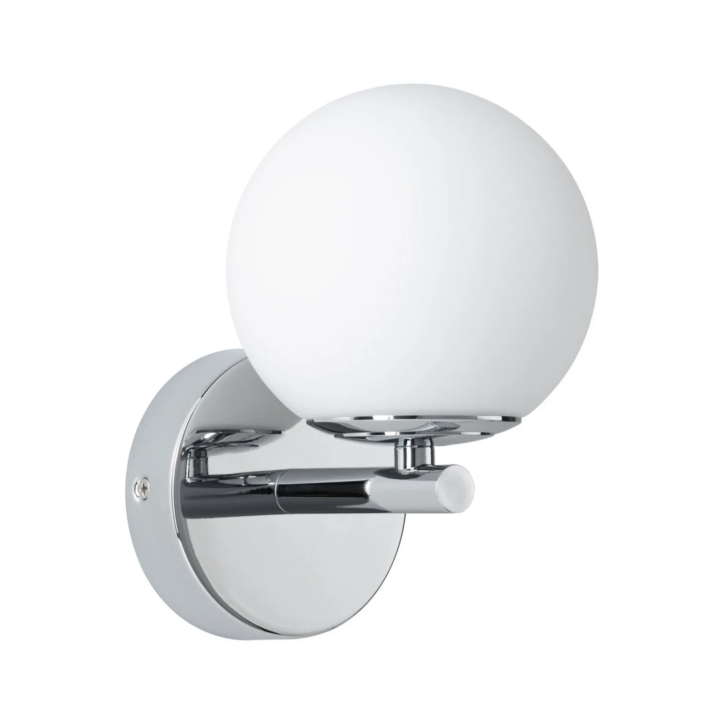Gove LED-vegglampe IP44 3000K 400lm krom/satin - Paulmann - Stue - Moderne - Glass - Kule