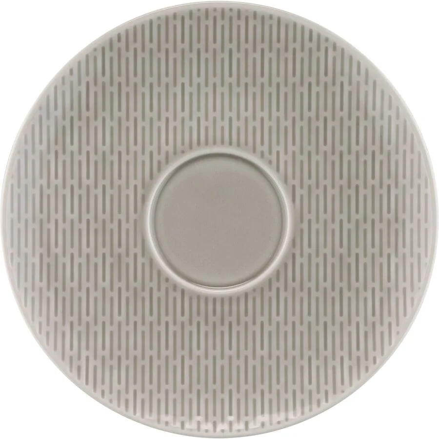 BAUSCHER Untertasse Scope Grau Porzellan 1.8 cm