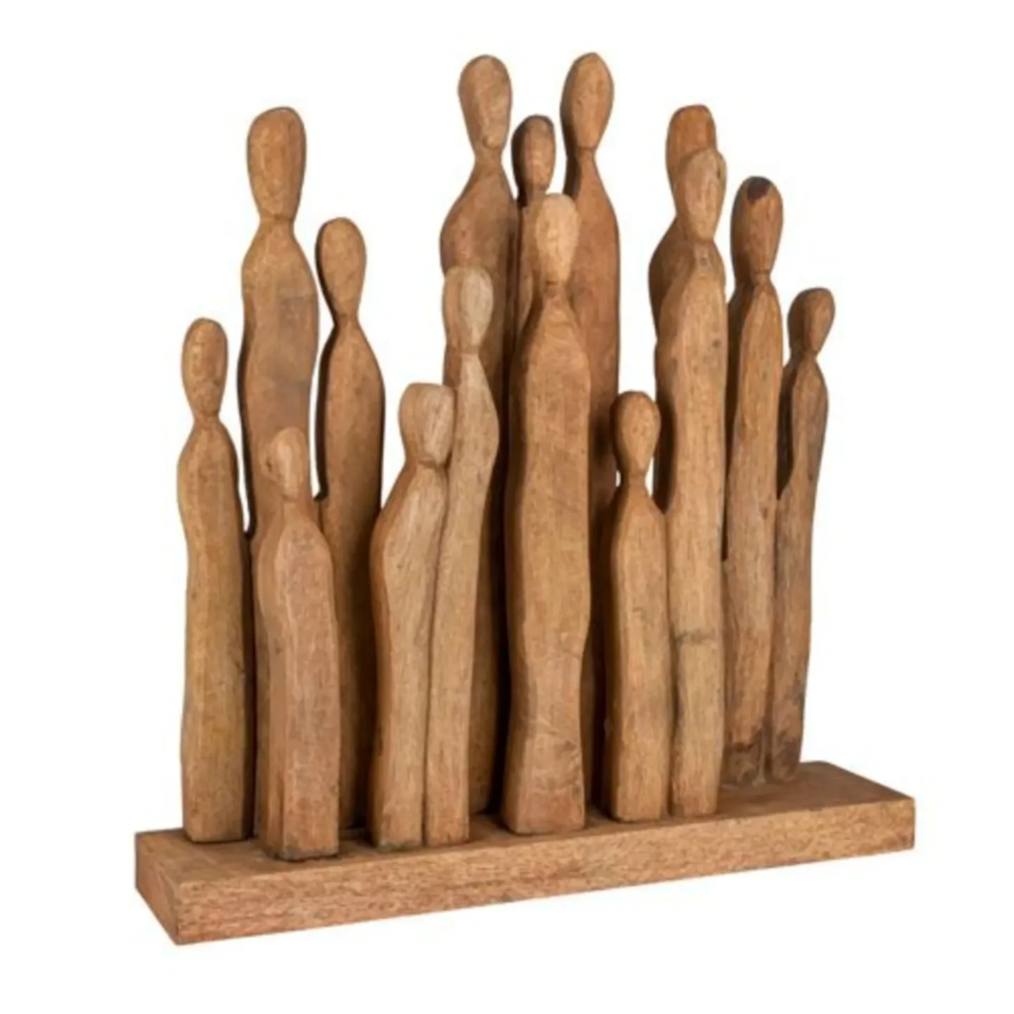 Decofinder Figur Menschengruppe, Mangoholz | Schubiger Möbel
