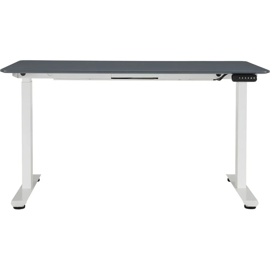 Schreibtisch Lario weiss/schwarz MDF Höhenverstellbar B 140 T 70 cm