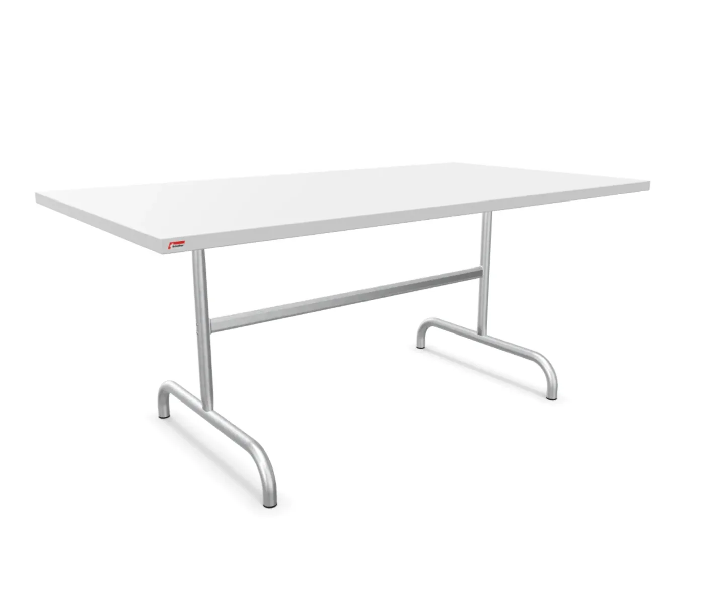 Schaffner Metall-Tisch Säntis Feuerverzinkt Weiss | Schubiger Möbel