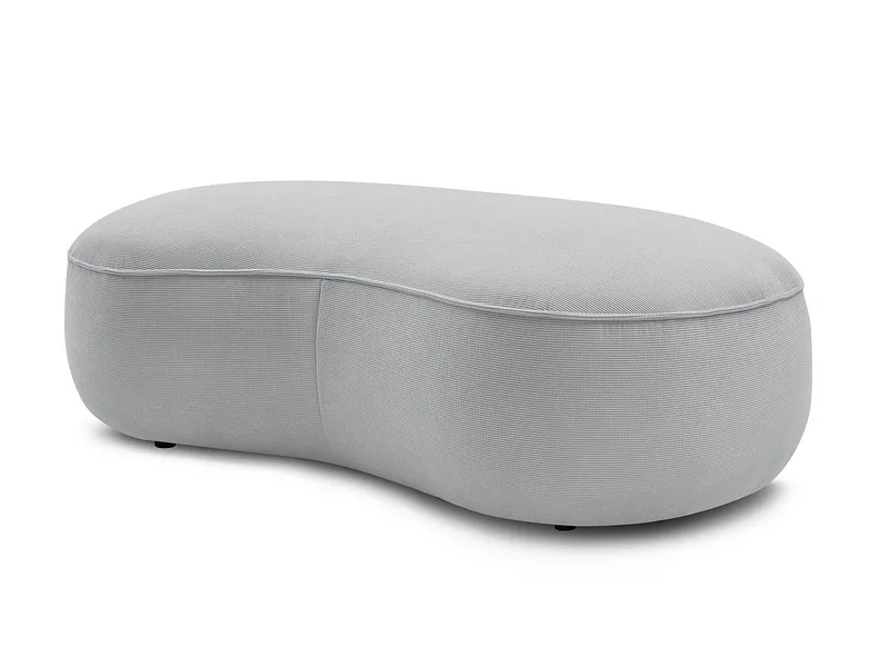 Hocker BOBOCHIC SAINT-GERMAIN 90x147x47cm stoff mit textur hellgrau