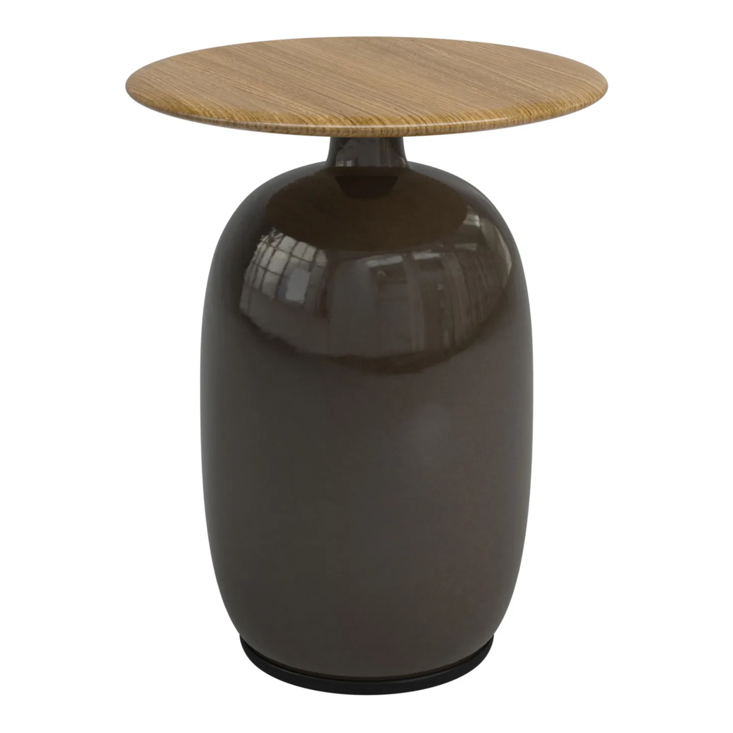 Gloster - Blow High Side Table, Coffee - Småbord och sidobord utomhus - Henrik Pedersen - Brun - Trä/Sten
