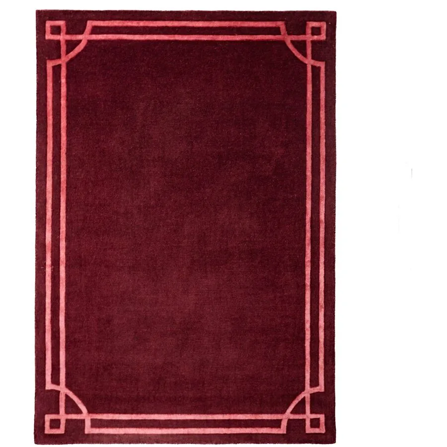 Teppich Klyt rot Symmetrie Mischgewebe 160 x 230 cm