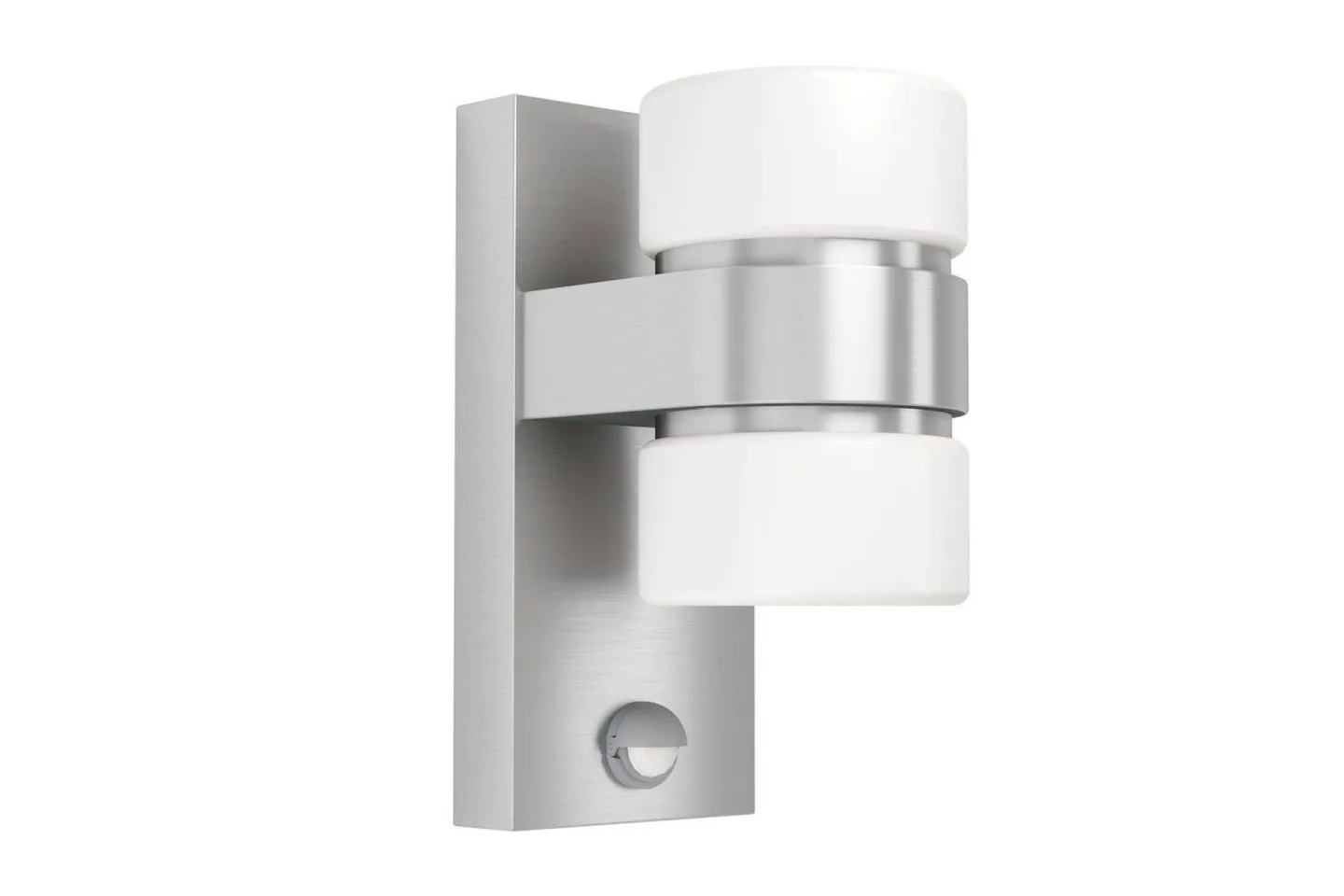 Vägglampa Utebelysning Eglo Atollari Silver/Vit - Silver/Vit