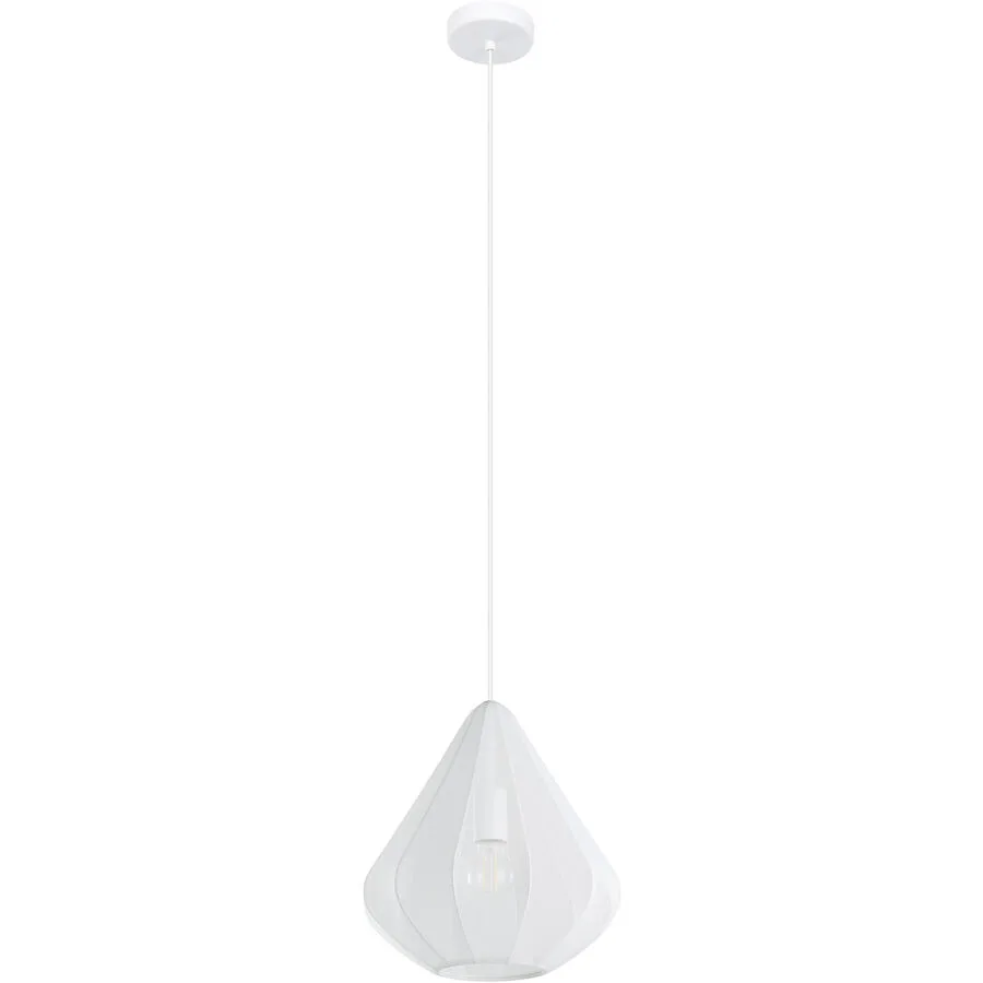Eglo Pendellampe Dolwen Weiss Stahl 110 cm
