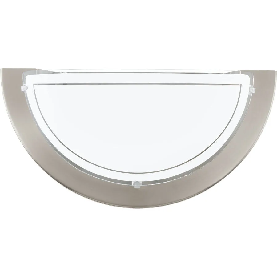 Eglo Wandlampe Planet 1 Grau Stahl 14.5 cm - Farbe: Nickel matt