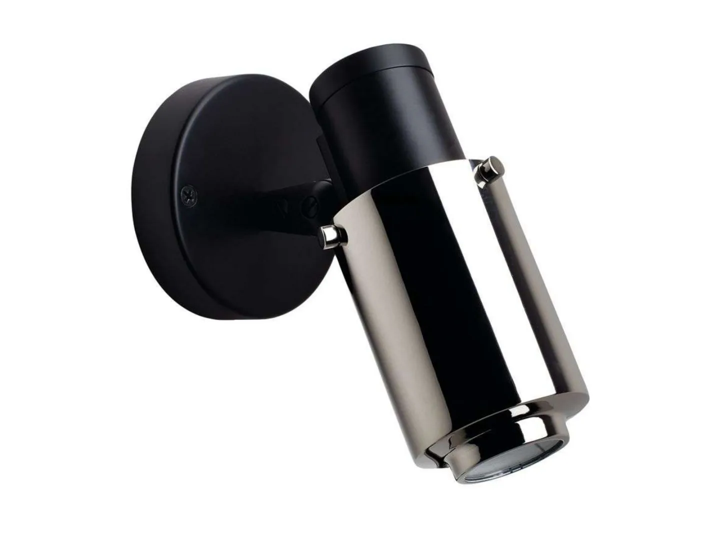 Biny Spot LED Schwarz/Nickel - DCW - Metall