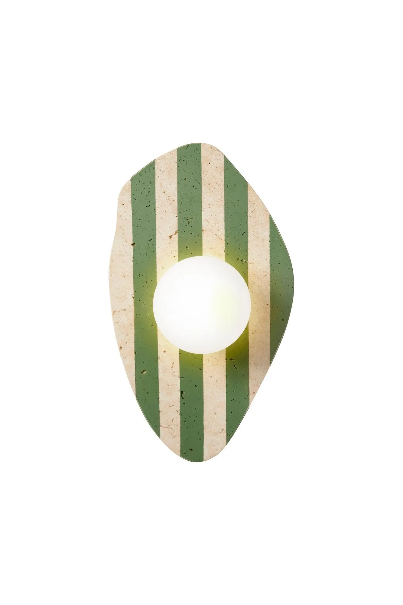 Thyrosel Vägglampa 10 cm - Beige, Vit, Grön