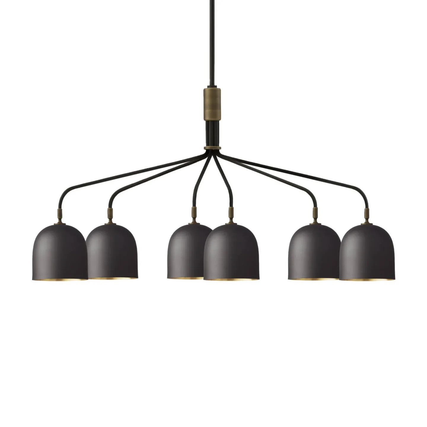 Howard 6 Lysekrone Gunmetal - GUBI - Stue - Design - Metall - Med flere lyskilder