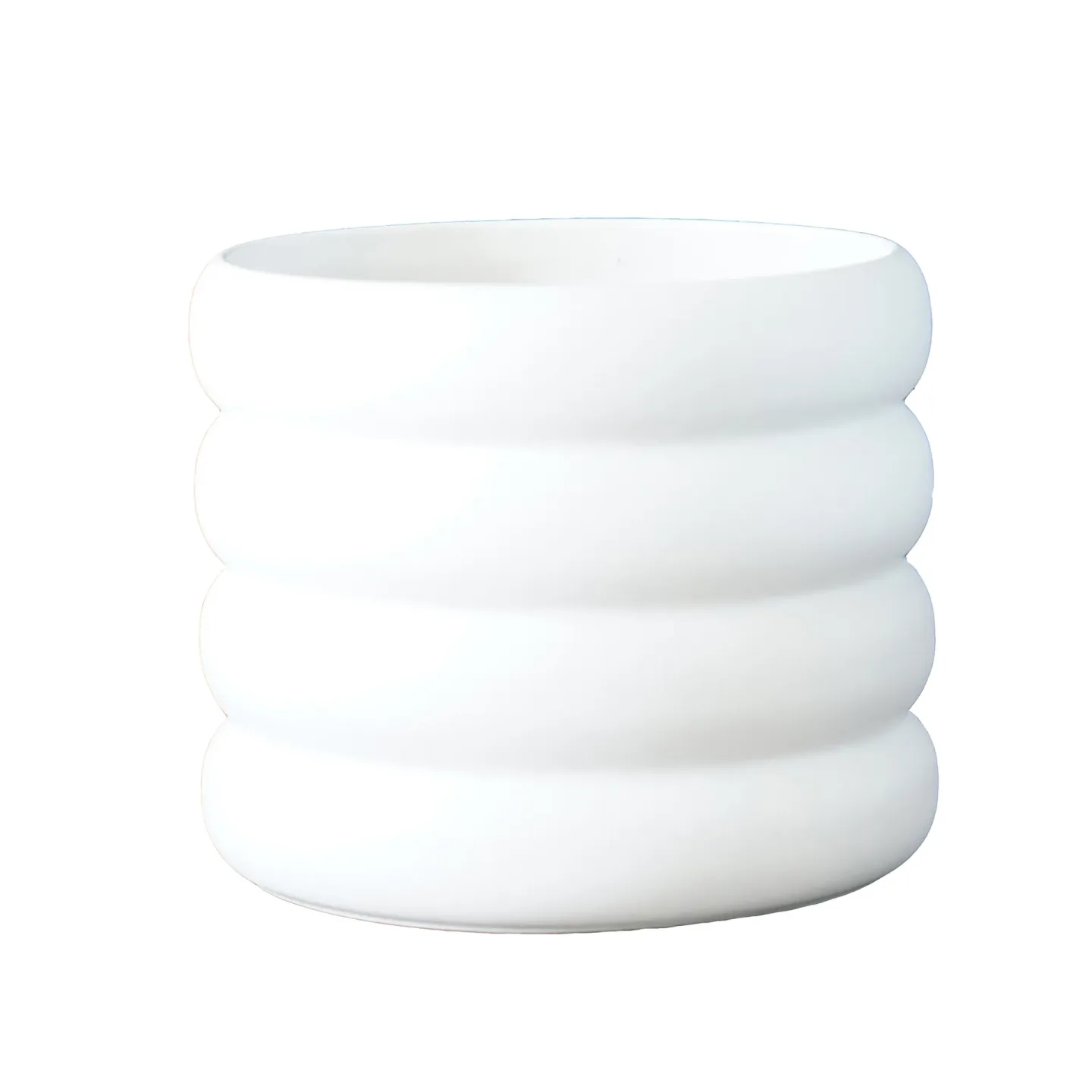 DBKD Mud kruka vit Medium, Ø 14 cm