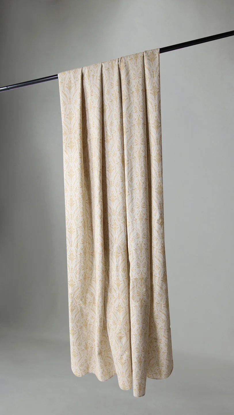 Gardiner - Bomullsgardin Helmi (gul) (Størrelse: 140 x 300)