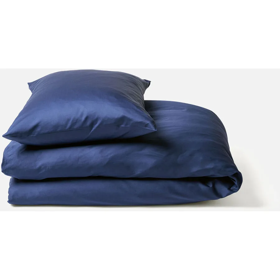 Journey Living Kissenbezug Braga midnight blue Einfarbig Baumwolle B 40 T 60 cm - Material: 100% Bio Baumwollle, GOTS zertifiziert