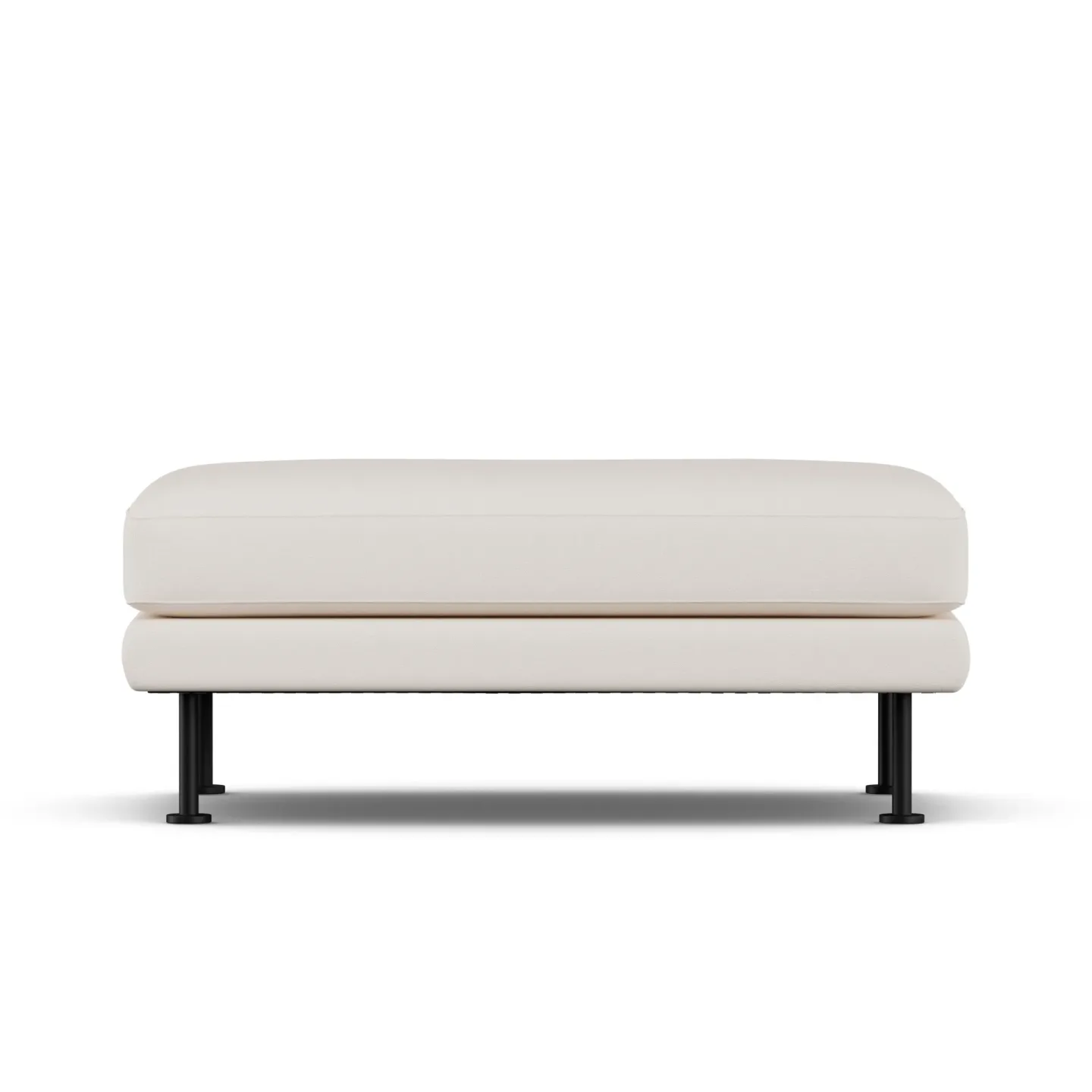 1898 Bredhult fotpall Caleido Beige 9600-svart stål