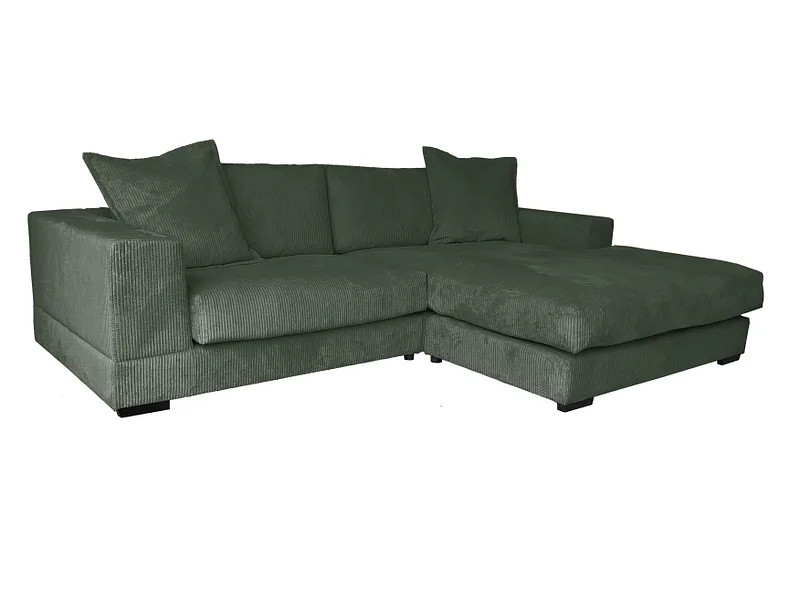Ecksofa SUNNY Cord-Stoff khaki