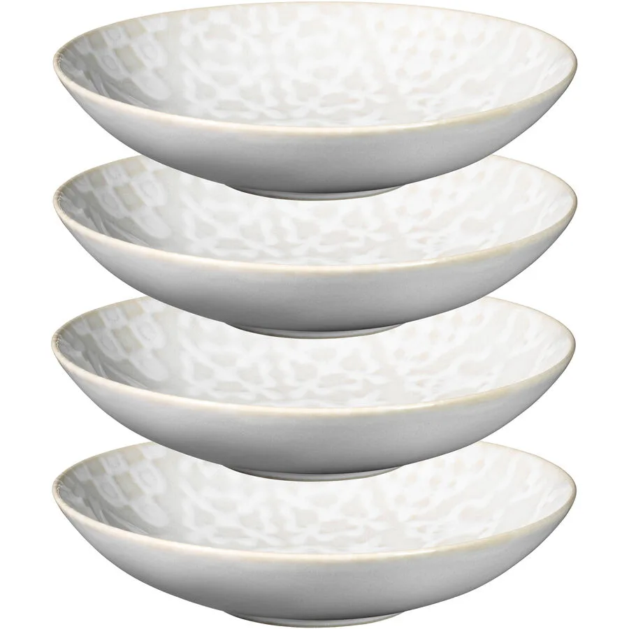 MÄSER Suppenteller-Set Trad. Tiles Weiss Steinzeug 22 cm