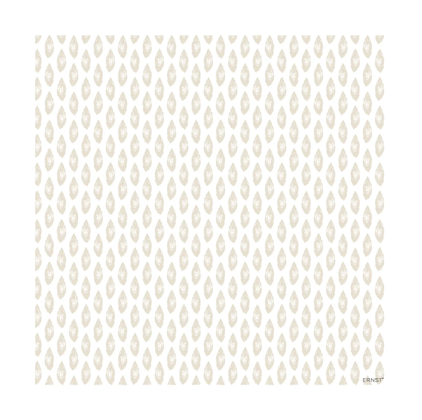 ERNST Ernst Serviette Mandel 33x33 cm 20er Pack Weiß-Beige