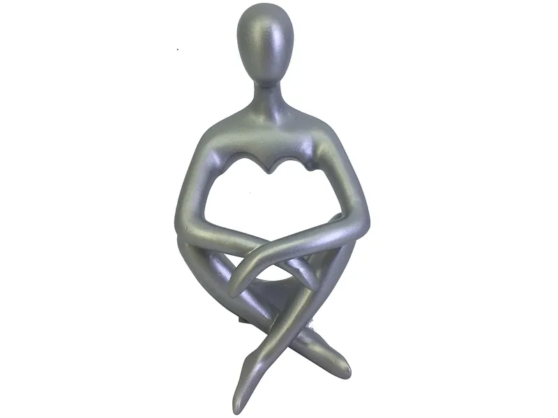 Abstrakte Statue HANSON Silver