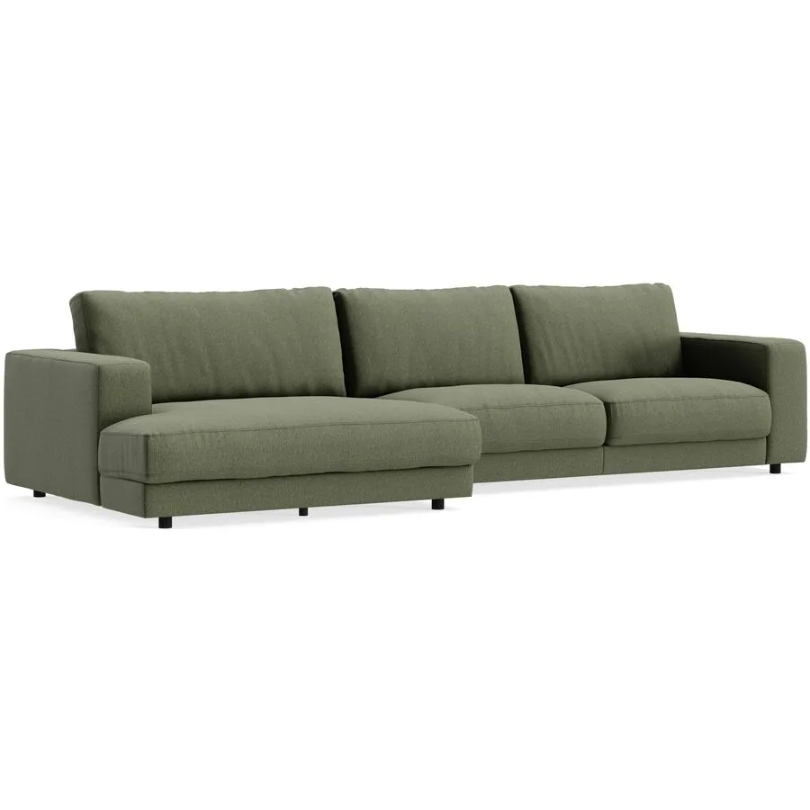 Ecksofa Ava Links Bezug: 100% Polyester turtle B 350 T 150 cm - Möbel Konfigurator: Traummöbel individuell zusammenstellen