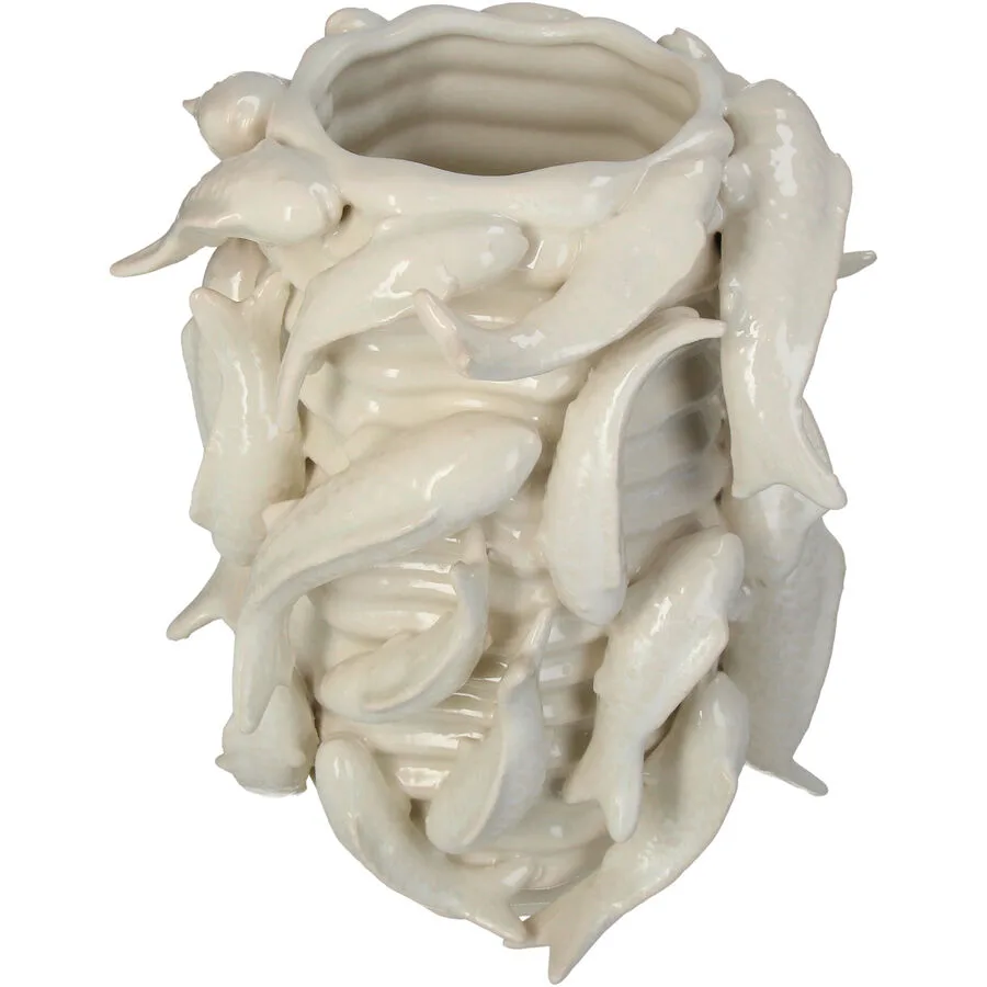 Blumentopf Bloem Beige Porzellan 26 cm - Farbe: elfenbein