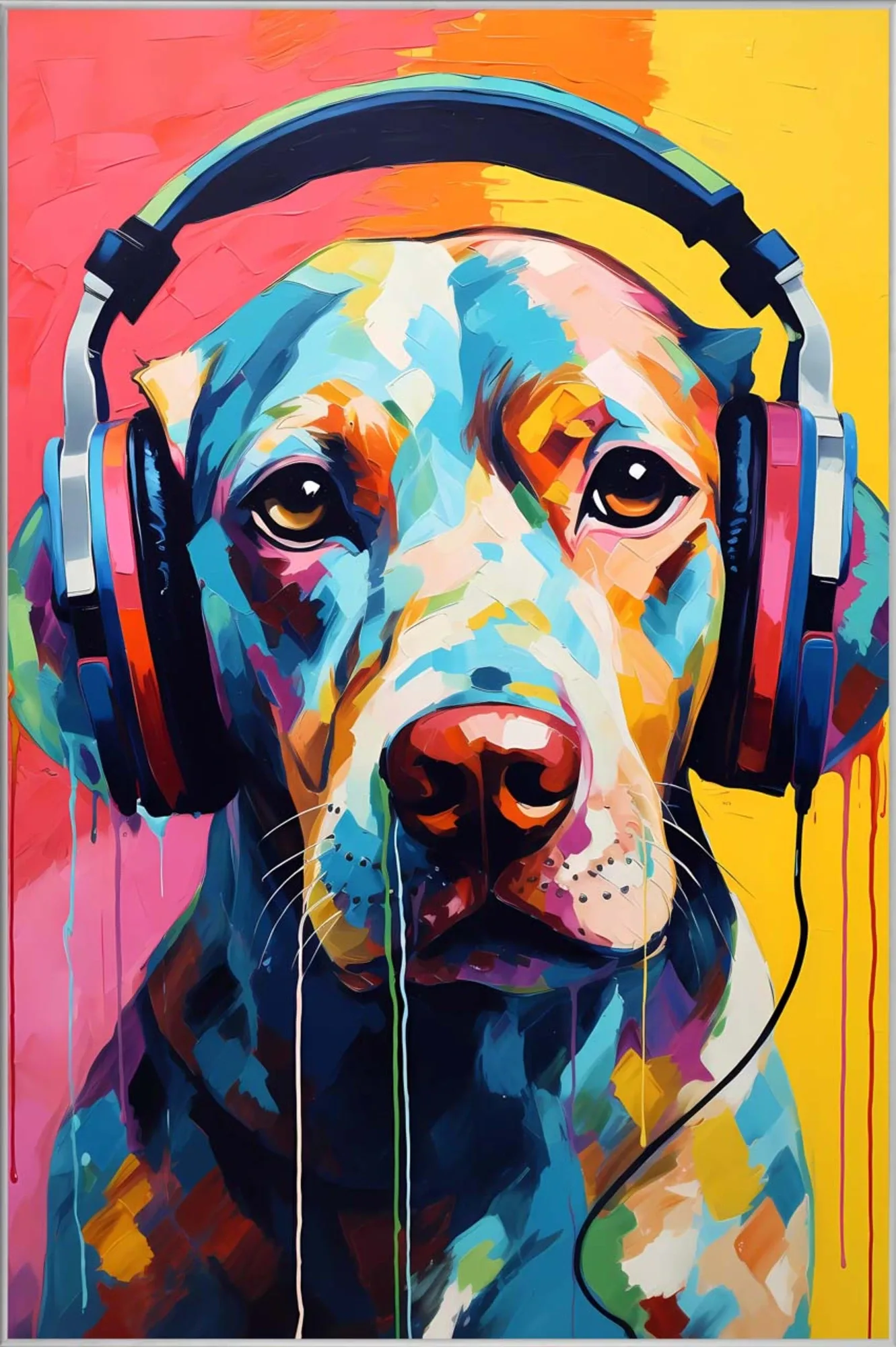 image LAND Bild mit Rahmen Doggy Sound | Schubiger Möbel