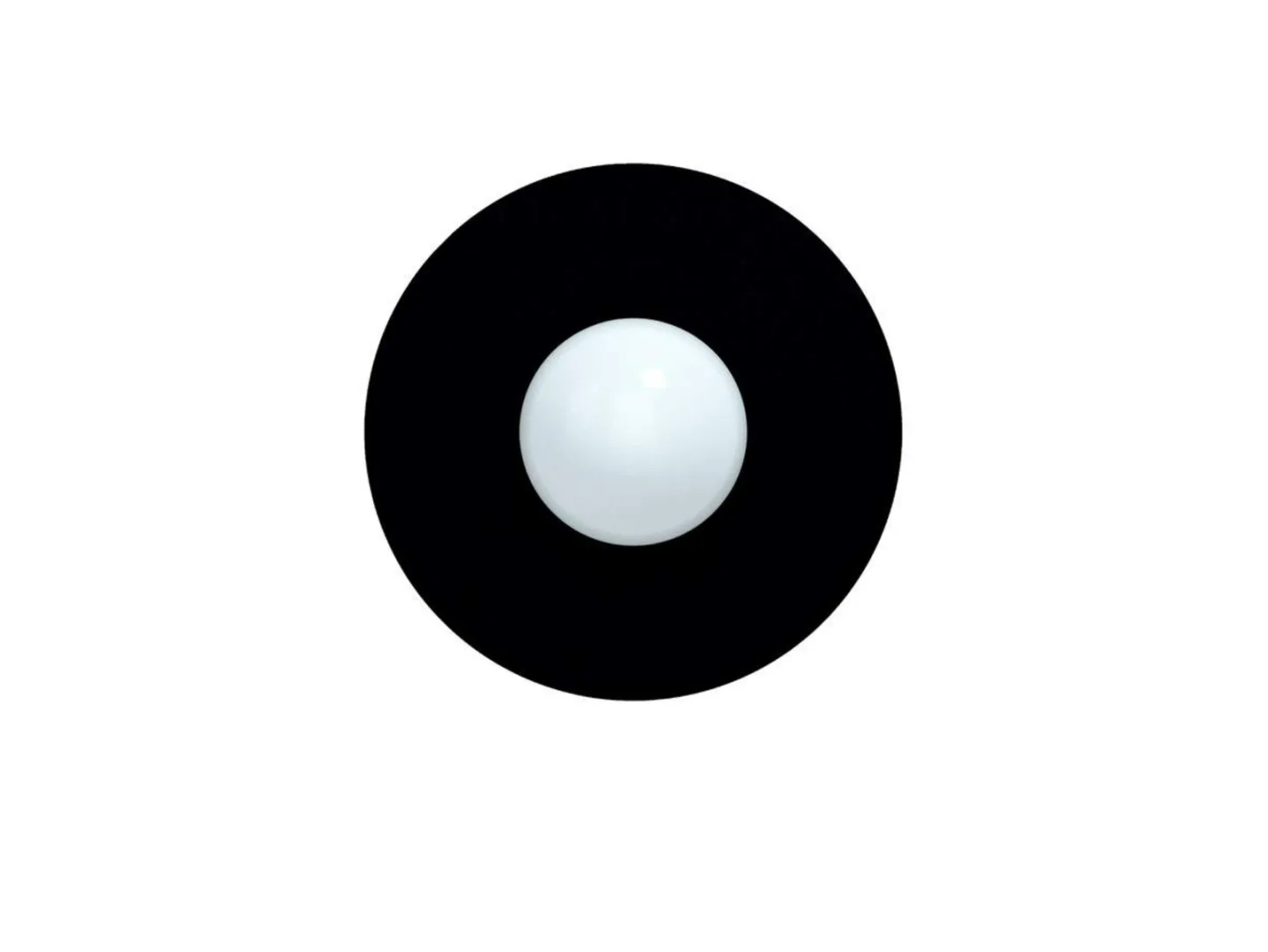 Candy Big Circle 360 S vägglampa, svart - Swedish Ninja - Vardagsrum - Metall