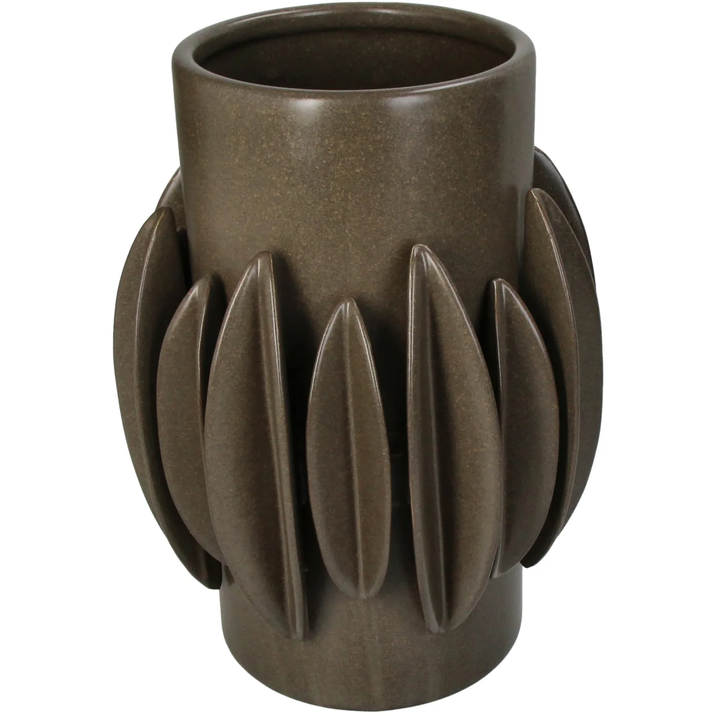 Kersten Vase Keramik, Braun H: 27 cm | Schubiger Möbel