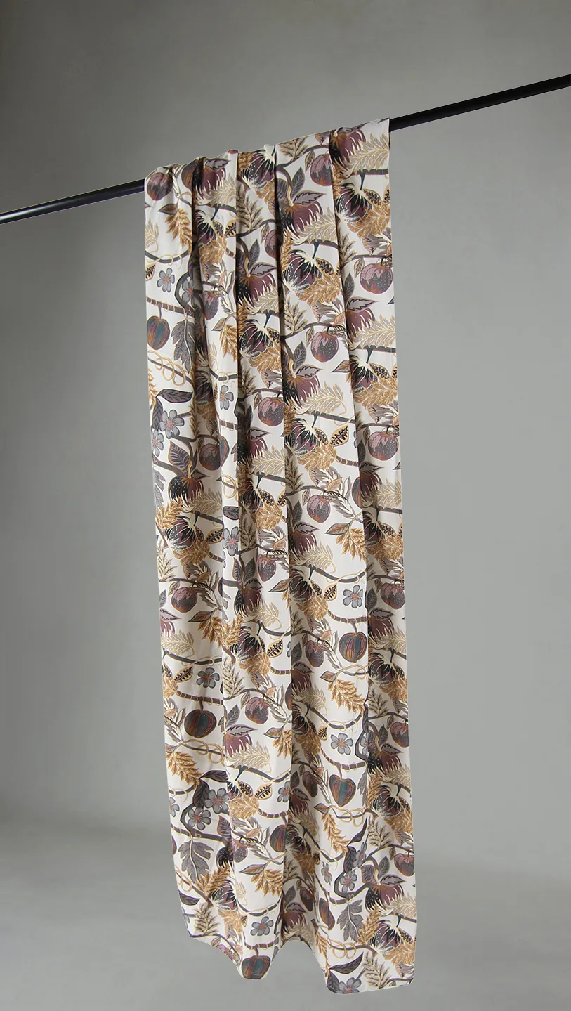 Gardiner - Bomullsgardin Lise (brun) (Størrelse: 140 x 250 cm)