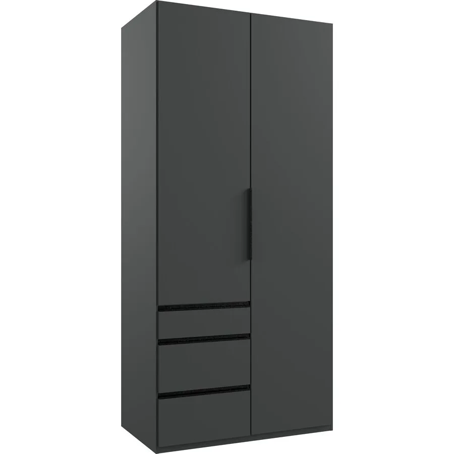 Kleiderschrank Sanko graphit Holzwerkstoff B 100 cm