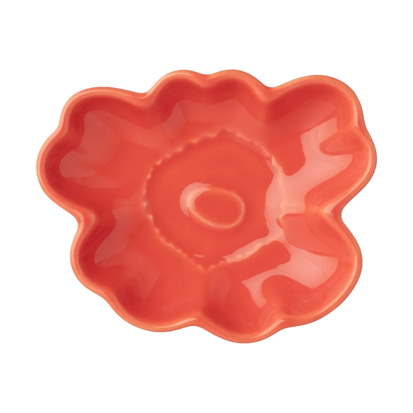 Marimekko Unikko shape Teller 9,5 cm Orange red