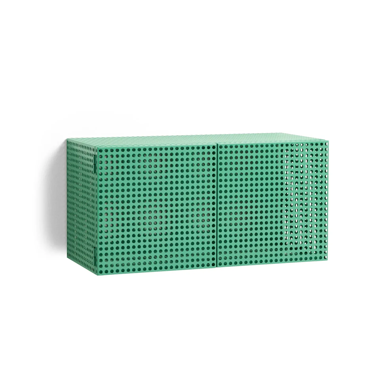 HAY Perforated Cabinet väggskåp small Soft jade